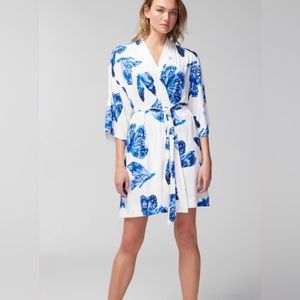 SOMA CHEMISE & ROBE SET Blue Butterflies SMALL